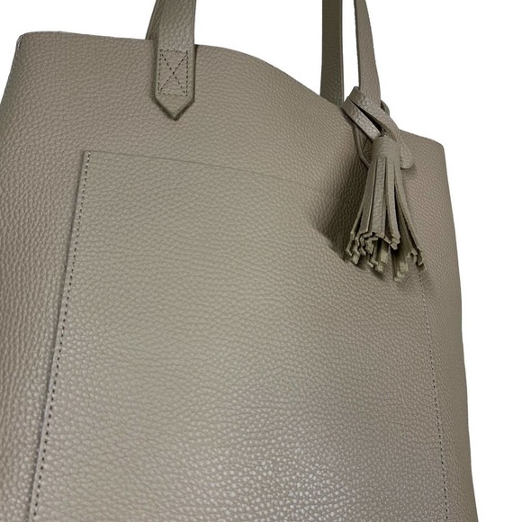 Leather Shoulder Bag Unbranded Tan Front Pocket Purse - Picture 7 of 10